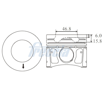 Píst FRECCIA FP23-107550