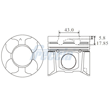 Píst FRECCIA FP23-108700