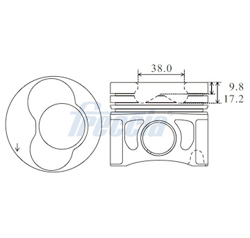 Píst FRECCIA FP23-110500