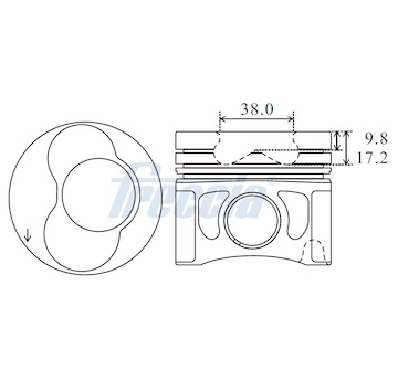 Píst FRECCIA FP23-110600