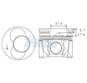 Píst FRECCIA FP23-110700