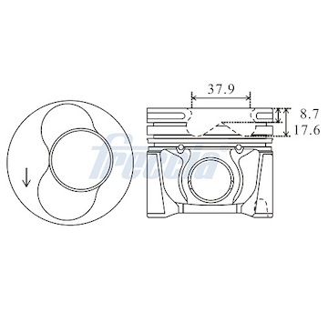 Píst FRECCIA FP23-110800