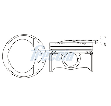 Píst FRECCIA FP23-112450