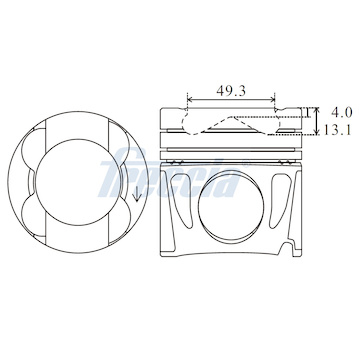 Píst FRECCIA FP23-112600