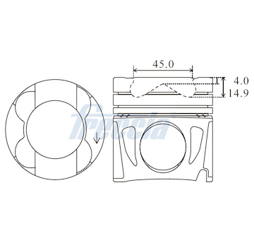 Píst FRECCIA FP23-112700