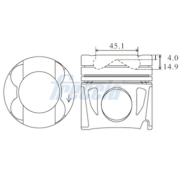 Píst FRECCIA FP23-112800