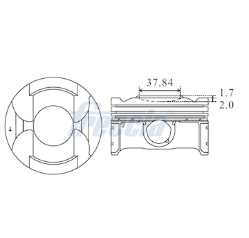 Píst FRECCIA FP23-113100