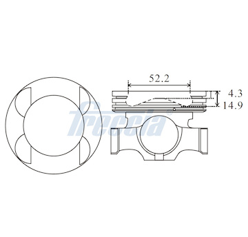 Píst FRECCIA FP23-114050