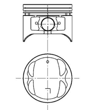 Píst KOLBENSCHMIDT 40062610