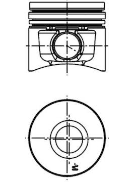 Píst KOLBENSCHMIDT 40101610