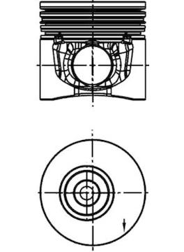 Píst KOLBENSCHMIDT 40269610