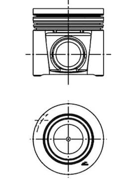 Píst KOLBENSCHMIDT 40286600