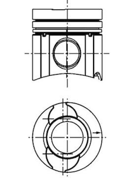 Píst KOLBENSCHMIDT 40587602