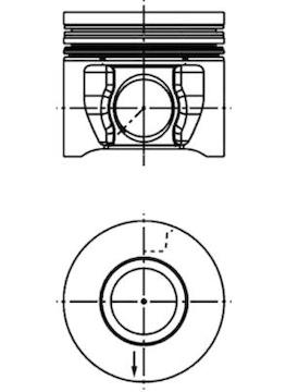 Píst KOLBENSCHMIDT 40739610