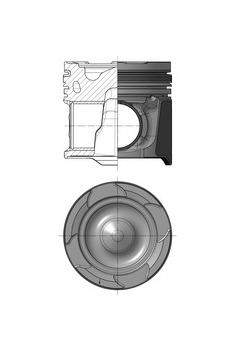 Píst KOLBENSCHMIDT 40910612