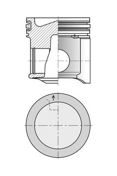 Píst KOLBENSCHMIDT 41522600