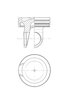 Píst KOLBENSCHMIDT 41757600