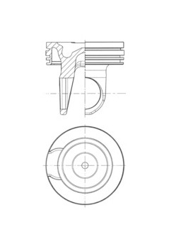 Píst KOLBENSCHMIDT 41759600