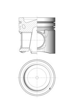 Píst KOLBENSCHMIDT 41943600