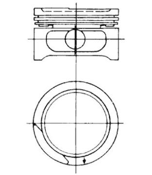 Píst KOLBENSCHMIDT 90054623