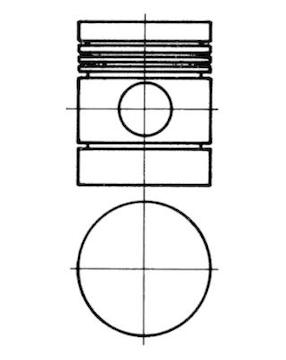 Píst KOLBENSCHMIDT 91127600