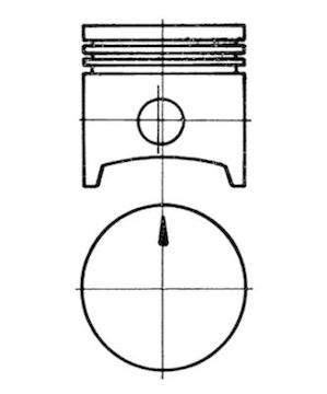 Píst KOLBENSCHMIDT 91322731