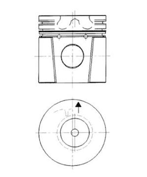 Píst KOLBENSCHMIDT 92253600