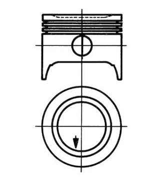 Píst KOLBENSCHMIDT 92397500