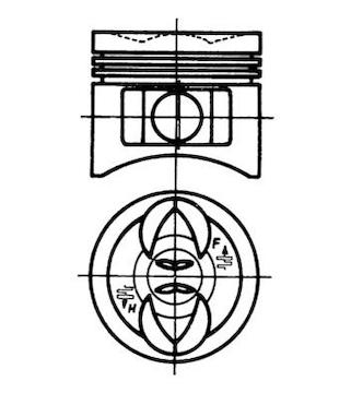 Píst KOLBENSCHMIDT 92537510