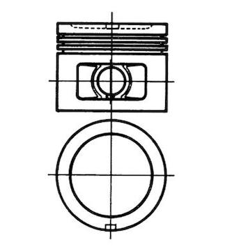 Píst KOLBENSCHMIDT 92776600