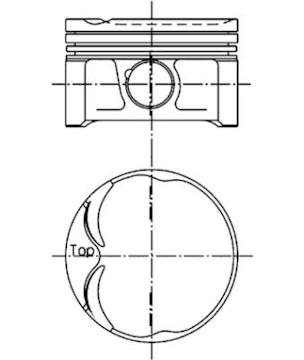 Píst KOLBENSCHMIDT 94629611