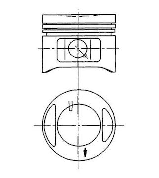 Píst KOLBENSCHMIDT 94910710