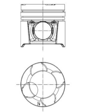 Píst KOLBENSCHMIDT 97458610