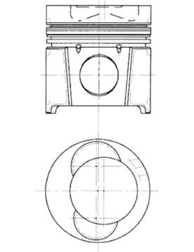 Píst KOLBENSCHMIDT 99683610