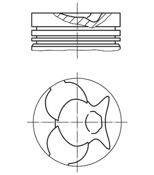 Píst MAHLE ORIGINAL 001 33 11