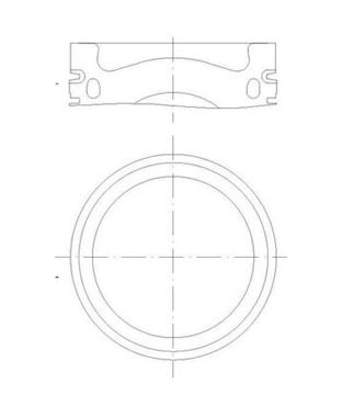 Píst MAHLE ORIGINAL 001 PI 00185 000