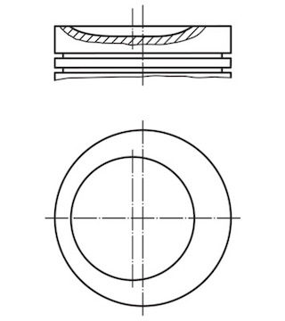 Píst MAHLE ORIGINAL 002 03 02