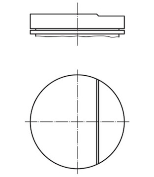 Píst MAHLE ORIGINAL 002 60 02