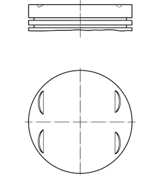 Píst MAHLE ORIGINAL 002 75 00