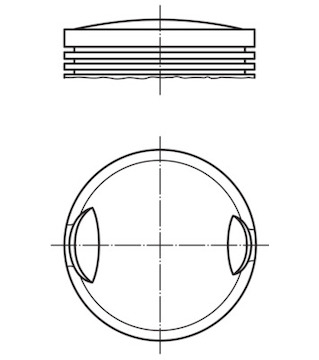 Píst MAHLE ORIGINAL 002 77 00
