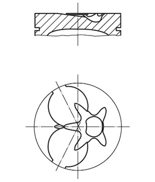 Píst MAHLE ORIGINAL 002 93 10