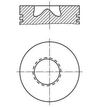 Píst MAHLE ORIGINAL 002 99 00