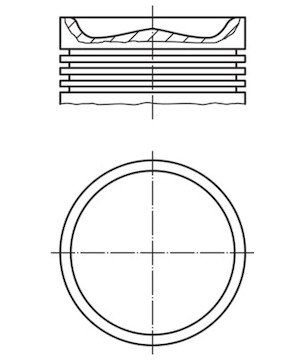 Píst MAHLE ORIGINAL 005 35 00