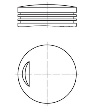 Píst MAHLE ORIGINAL 007 52 01