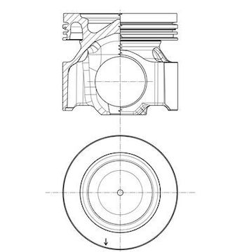 Píst MAHLE ORIGINAL 007 PI 00178 000
