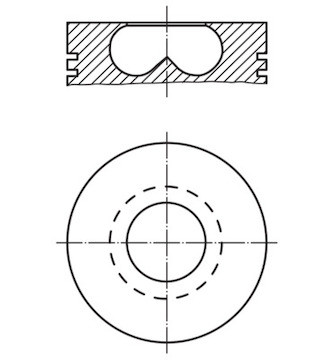 Píst MAHLE ORIGINAL 008 36 00