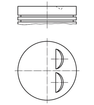 Píst MAHLE ORIGINAL 008 86 01