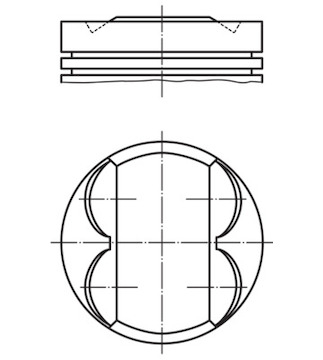 Píst MAHLE ORIGINAL 009 32 02