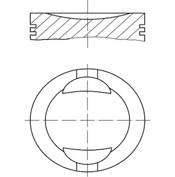 Píst MAHLE ORIGINAL 009 36 01