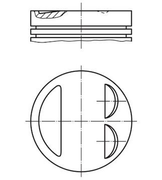 Píst MAHLE ORIGINAL 011 97 00
